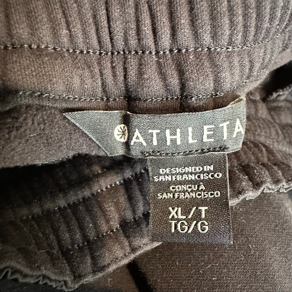 Athleta TALL Triumph Hybrid Wide Crop Pants Black XL - Picture 4 of 11